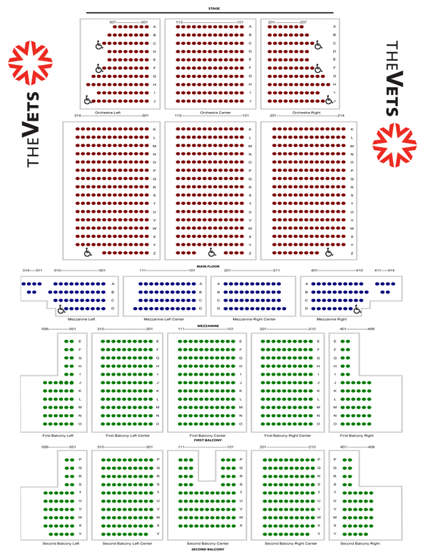 Memorial Auditorium Seating Chart: A Visual Reference of Charts | Chart ...